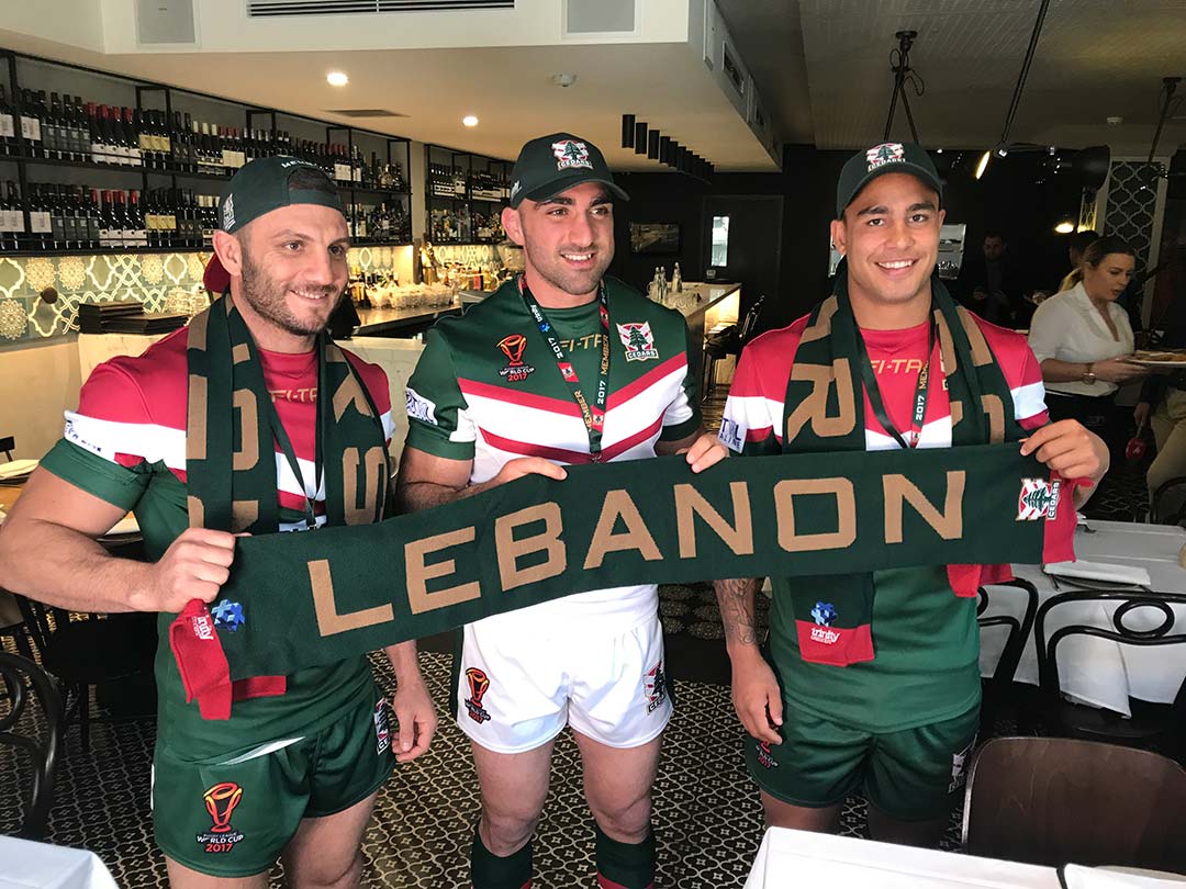 LEBANESE RUGBY LEAGUE FEDERATION LAUNCH  RLWC2017 JERSEY AND SPONSORS